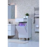 Eliusta Asil 35 Cm Kirli Çamaşır Sepetli Banyo Dolabı 1 Çekmeceli Mutfak Çok Amaçlı Dolap 35X88x32,5 Cm