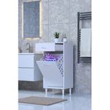 Eliusta Asil 50 Cm Kirli Çamaşır Sepetli Banyo Dolabı 1 Çekmeceli Mutfak Çok Amaçlı Dolap 50X88x32,5 Cm