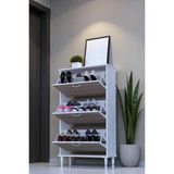 Eliusta Duru 72 cm Genişlikte Cordoba Renk Ayaklı Ayakkabılık Antre/kapı Önü 72X127X26 cm Ayakkabılık - Cordoba - Beyaz