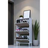 Eliusta Duru 72 Cm Genişlikte Cordoba Renk Ayaklı Ayakkabılık Antre/Kapı Önü 72X127x26 Cm Ayakkabılık