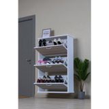 Eliusta Farel 72 Cm Genişlik 3 Kapaklı Ayakkabılık 72X114x26 Cm Cordoba Renk Kapı Önü/Antre Ayakkabılık