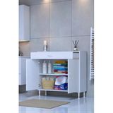Eliusta Fre 100 Cm Çok Amaçlı Dolap 1 Raflı Tek Çekmeceli Banyo Mutfak Dolabı 100X88x32,5 Cm Organizer Dolap