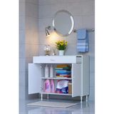 Eliusta Fre 90 Cm Çok Amaçlı Dolap 1 Raflı Tek Çekmeceli Banyo Mutfak Dolabı 90X88x32,5 Cm Organizer Dolap