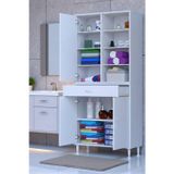Eliusta Funci Beyaz Renk G:80 Cm Banyo Dolabı 3 Kapaklı 7 Raflı Dolap 80X173x32,5 Cm Boyutlarında Dolap