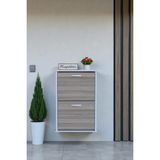 Eliusta Holen Cordoba Renk Ayakkabılık 2 Düşer Kapak 52 cm Genişlik Kapı Önü Asma Ayakkabılık 52X74X26 cm - Cordoba - Beyaz