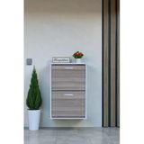 Eliusta Holen Cordoba Renk Ayakkabılık 2 Düşer Kapak 52 Cm Genişlik Kapı Önü Asma Ayakkabılık 52X74x26 Cm Teşhir