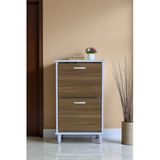 Eliusta Kalvo 52 cm Genişlikte Ceviz Renk Ayakkabılık 52x86x26 cm Ayaklı Ayakkabılık