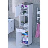 Eliusta Leno Tek Kapaklı 50 Cm Düzenleyici Dolap Banyo/Mutfak Dolabı 50X173x32,5 Cm Beyaz Dolap