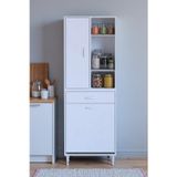 Eliusta Mira Dolap 6 Bölme Çok Fonksiyonlu Banyo Dolabı 65 Cm Beyaz Sepetli Dolap 65X171x32,5 Cm Organizer