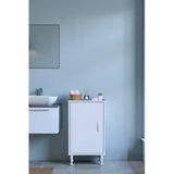 Eliusta Nirat 45 Cm 4 Bölmeli Beyaz Banyo Mutfak Dolabı 3 Raflı Kapaklı Çok Amaçlı Dolap 45X75x32,5 Cm