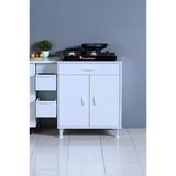Eliusta Nıvera 65 cm Mutfak Dolabı Beyaz Ankastre 65X88X56 cm Ocak Dolabı Tüp Gizleyici Kapaklı Dolap