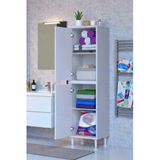 Eliusta Nuve Geniş Depolama Alanlı Dolap 45 Cm Banyo/Mutfak Çok Fonksiyonlu 45X138x32,5 Cm Saklama Dolabı