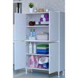 Eliusta Nuve Geniş Depolama Alanlı Dolap 90 Cm Banyo/Mutfak Çok Fonksiyonlu 90X138x32,5 Cm Saklama Dolabı
