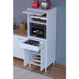 Eliusta Ora 48 Cm Derinlikte Beyaz Mutfak/Kiler Dolabı 60X162,4X48 Cm 1 Çekmece 3 Kapak Modüler Dolap