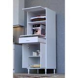 Eliusta Ora 48 Cm Derinlikte Beyaz Mutfak/Kiler Dolabı 60X162,4X48 Cm 1 Çekmece 4 Kapak Modüler Dolap