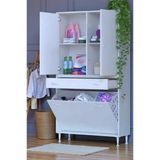Eliusta Pine 90 Cm Genişlikte Dolap 90X171x32,5 Cm Banyo/Mutfak Dolabı İki Kapaklı Sepetli Dolap