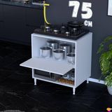 Eliusta Prex 75 cm Kapaklı Set Üstü Ocak Dolabı Fırınlık Kiler Mutfak Modülü 75X87X48 cm Beyaz