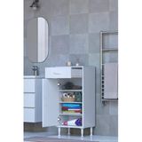 Eliusta Rose 35 Cm Beyaz 1 Çekmeceli Banyo Mutfak Dolabı 4 Bölmeli 3 Raflı Çok Amaçlı Dolap 35X88x32,5 Cm