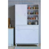 Eliusta Rule Sepetli Banyo/Mutfak Dolabı 95 Cm Genişliğe Sahip 95X171x32,5 Cm Üç Sepetli Beyaz Dolap