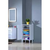 Eliusta Sabir 45 Cm 2 Raflı Beyaz Banyo Mutfak Dolabı 3 Bölmeli Çok Amaçlı Dolap 45X75x32,5 Cm Düzenleyici