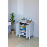 Eliusta Sabir 60 Cm 2 Raflı Beyaz Banyo Mutfak Dolabı 3 Bölmeli Çok Amaçlı Dolap 60X75x32,5 Cm Düzenleyici