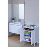 Eliusta Sabir 65 Cm 2 Raflı Beyaz Banyo Mutfak Dolabı 3 Bölmeli Çok Amaçlı Dolap 65X75x32,5 Cm Düzenleyici