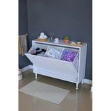 Eliusta Sare 100 Cm Beyaz Sepetli Banyo Dolabı,Mutfak Dolabı 100X75x32,5 Cm Oyuncak Sepeti Çok Amaçlı Dolap