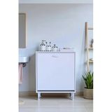 Eliusta Sare 60 Cm Beyaz Sepetli Banyo Dolabı,Mutfak Dolabı 60X75x32,5 Cm Oyuncak Sepeti Çok Amaçlı Dolap