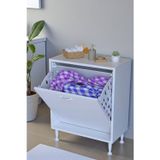 Eliusta Sare 65 Cm Beyaz Sepetli Banyo Dolabı,Mutfak Dolabı 65X75x32,5 Cm Oyuncak Sepeti Çok Amaçlı Dolap