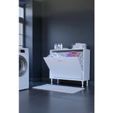 Eliusta Sare 80 Cm Beyaz Sepetli Banyo Dolabı,Mutfak Dolabı 80X75x32,5 Cm Oyuncak Sepeti Çok Amaçlı Dolap