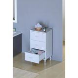 Eliusta Seçer 3 Çekmeceli 35 Cm Banyo Ve Mutfak Dolabı Beyaz 35X75x32,5 Cm Çok Amaçlı Organizer Dolap