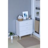 Eliusta Seçer 3 Çekmeceli 65 Cm Banyo Ve Mutfak Dolabı Beyaz 65X75x32,5 Cm Çok Amaçlı Organizer Dolap