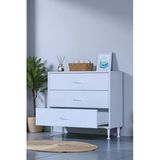 Eliusta Seçer 3 Çekmeceli 70 Cm Banyo Ve Mutfak Dolabı Beyaz 70X75x32,5 Cm Çok Amaçlı Organizer Dolap