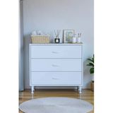 Eliusta Seçer 3 Çekmeceli 80 Cm Banyo Ve Mutfak Dolabı Beyaz 80X75x32,5 Cm Çok Amaçlı Organizer Dolap