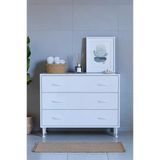 Eliusta Seçer 3 Çekmeceli 95 Cm Banyo Ve Mutfak Dolabı Beyaz 95X75x32,5 Cm Çok Amaçlı Organizer Dolap
