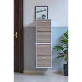 Eliusta Slim 4 Düşer Kapaklı 52 Cm Cordoba Asma Ayakkabılık Kapı Önü/Antre 52X156x26 Cm Ayakkabılık