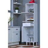Eliusta Solaira 40 Cm Genişlik Kapaklı Mutfak Dolabı 3 Kapaklı, Çekmeceli Çok Amaçlı Mutfak/Banyo Dolabı