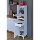 Eliusta Solaira 45 Cm Genişlik Kapaklı Mutfak Dolabı 3 Kapaklı, Çekmeceli Çok Amaçlı Mutfak/Banyo Dolabı