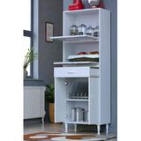 Eliusta Solaira 55 Cm Genişlik Kapaklı Mutfak Dolabı 4 Kapaklı, Çekmeceli Çok Amaçlı Mutfak/Banyo Dolabı