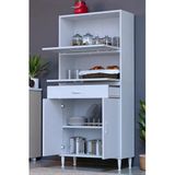 Eliusta Solaira 70 Cm Genişlik Kapaklı Mutfak Dolabı 4 Kapaklı, Çekmeceli Çok Amaçlı Mutfak/Banyo Dolabı