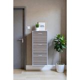 Eliusta Soren 3 Düşer Kapaklı 52 cm Cordoba Ayakkabılık 52X114X26 cm Asma 6 Bölmeli Ayakkabılık - Cordoba - Beyaz