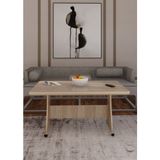 Eliusta Tekerlekli Mdf Masa %100 Mdf Çalışma Masası Salon Orta Sehpa - 68*118 cm - Cordoba