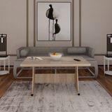 Eliusta Tekerlekli Mdf Masa %100 Mdf Mutfak Masası Orta Sehpa - Lidya