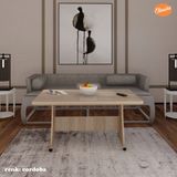 Eliusta Tekerlekli Mdf Masa %100 Mdf Orta Sehpa Mutfak Masası Yemek Masası - CORDOBA