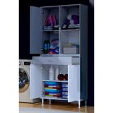Eliusta Vellum Beyaz Dolap 80X173x32,5 Cm Ebatlarında Çok Fonksiyonlu 80 Cm Genişlikte Banyo Dolabı
