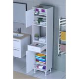 Eliusta Vero 5 Bölmeli 50 Cm Genişlikte Dolap Çok Amaçlı Kullanım Banyo Dolapı 50X173x32,5 Cm Dolap