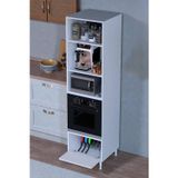 Eliusta Viramo Mikrodalga/Ankastre Fırın Dolabı 1 Kapaklı Depolama Alanlı 60x217x56 cm Modüler Dolap