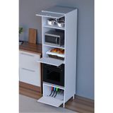 Eliusta Viramo Mikrodalga/Ankastre Fırın Dolabı 3 Kapaklı Depolama Alanlı 60x217x56 cm Modüler Dolap