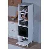 Eliusta Viramo Mikrodalga/Ankastre Fırın Dolabı Çoklu Bölmelerle 1 Kapaklı Depolama Alanlı 60X217x56 Cm