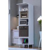 Eliusta Viramo Mikrodalga/Ankastre Fırın Dolabı Çoklu Bölmelerle Depolama Alanlı 60X217x56 Cm
